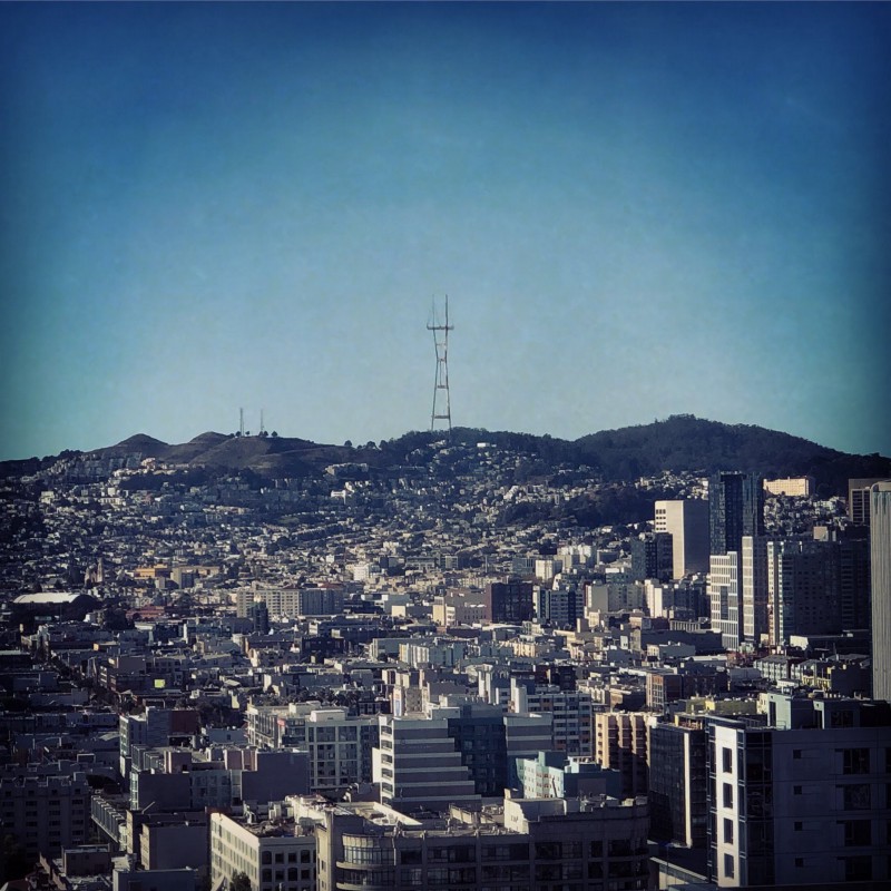 The iconic Sutro Tower